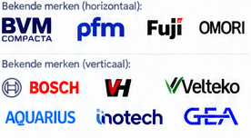 BVM Compacta, PFM, Fuji, Omori, Bosch, VH, Velteko, Aquarius, Inotech en GEA